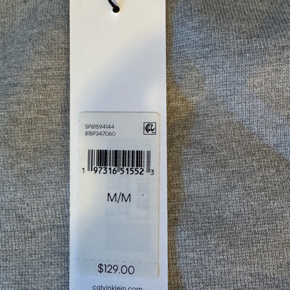 Calvin Klein Grey Sweatshirt/Crewneck - Picture 5 of 10